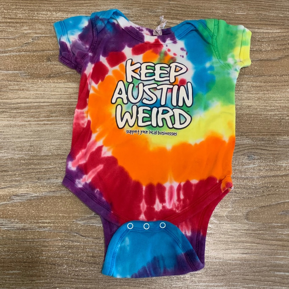 Keep Austin Weird Tie Dye 12 months